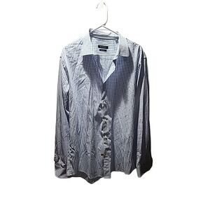 Bugatchi Long‎ Sleeve Button Down Shirt Men's 17 1/2 36/37